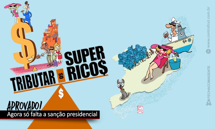 Taxação de super-ricos é aprovada pelo Senado