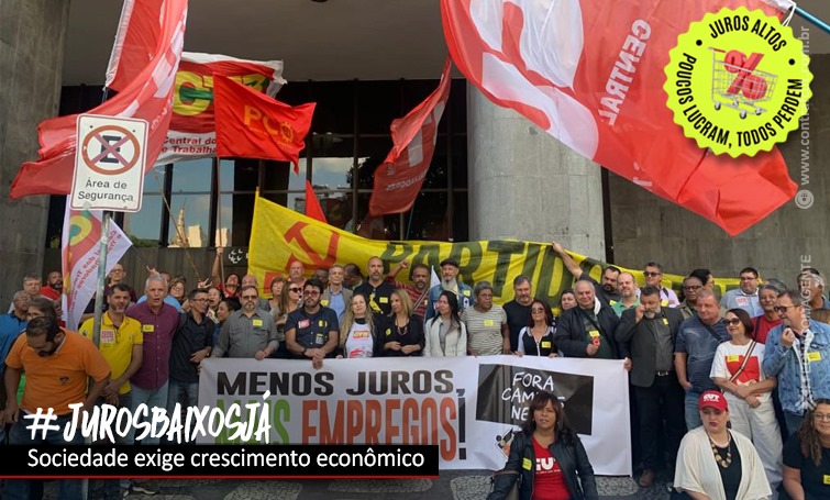 Campanha por juros baixos segue, com protestos nesta terça (12)