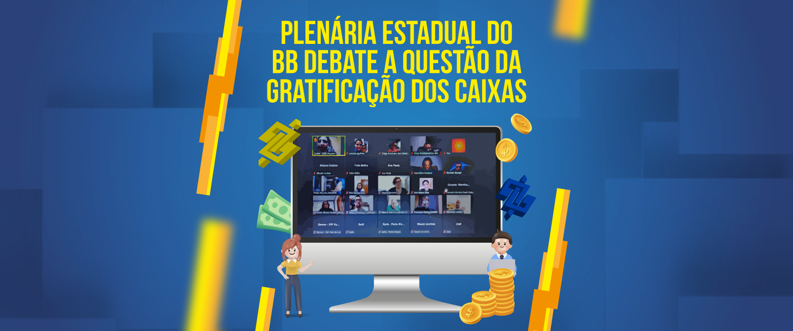 Plenária Estadual do BB debate a questão do fim da gratificação dos caixas