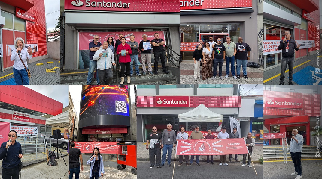 Santander amplia lucros às custas de fraudes, fechamento de postos de trabalho e precarização do atendimento