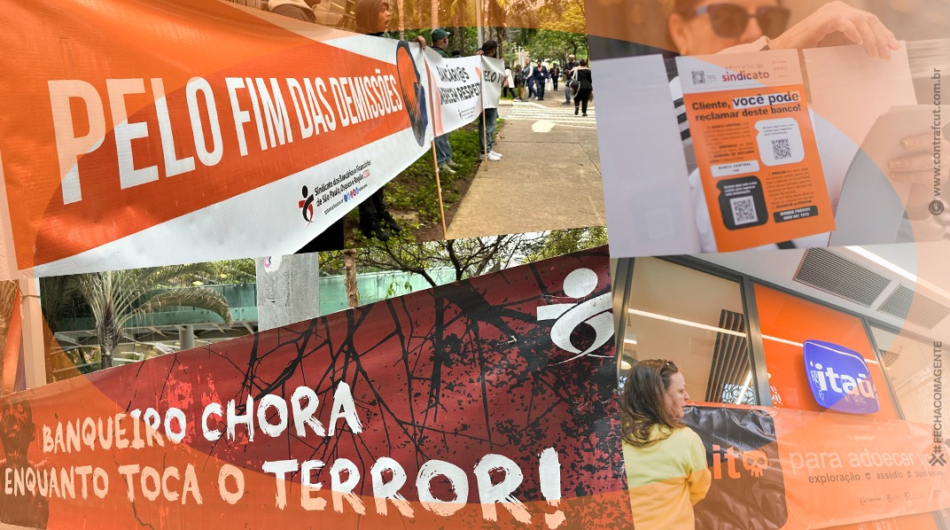 Bancários intensificam protestos contra demissões em massa no Itaú