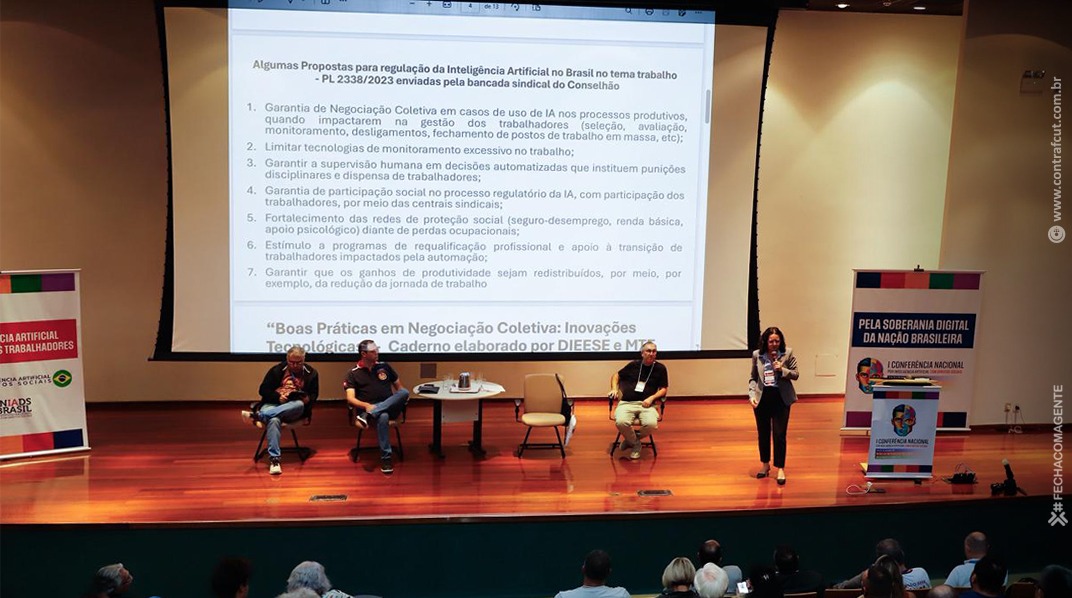 Conferência Nacional por IA com Direitos Sociais debate futuro do trabalho e regulação da tecnologia no Brasil