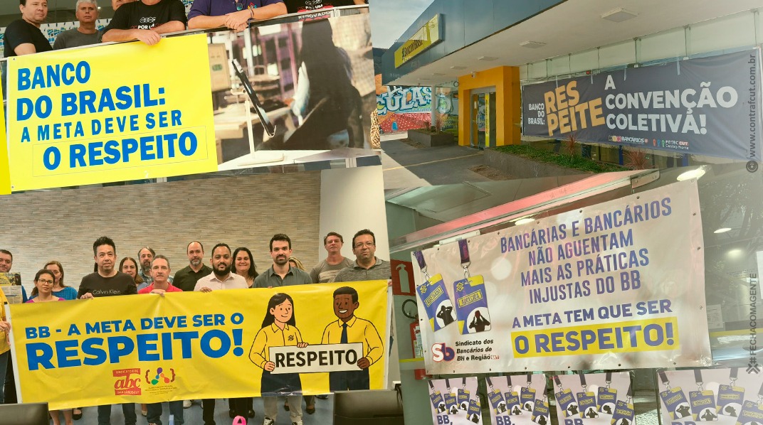 Funcionários do BB se manifestam em todo o país contra metas abusivas